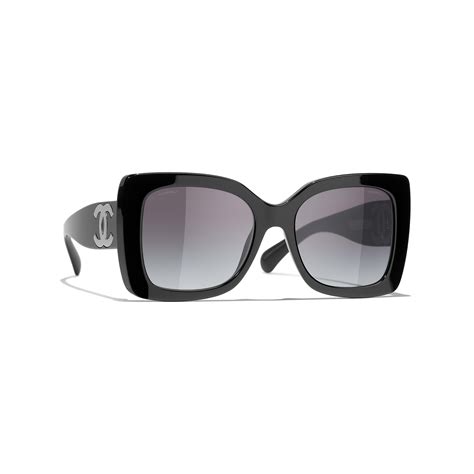 chanel 5185 sunglasses black|CHANEL Sunglasses: Square Sunglasses, acetate — Fashion.